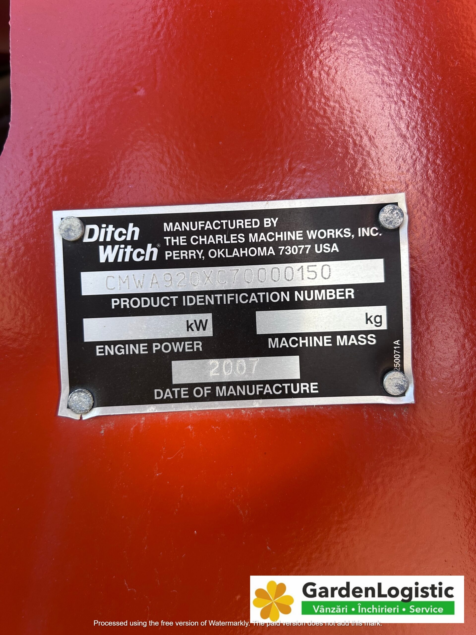 Atasament tip brat de excavare Ditch Witch A920 - Image 4